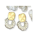 Celia Pearl Hoop Earrings